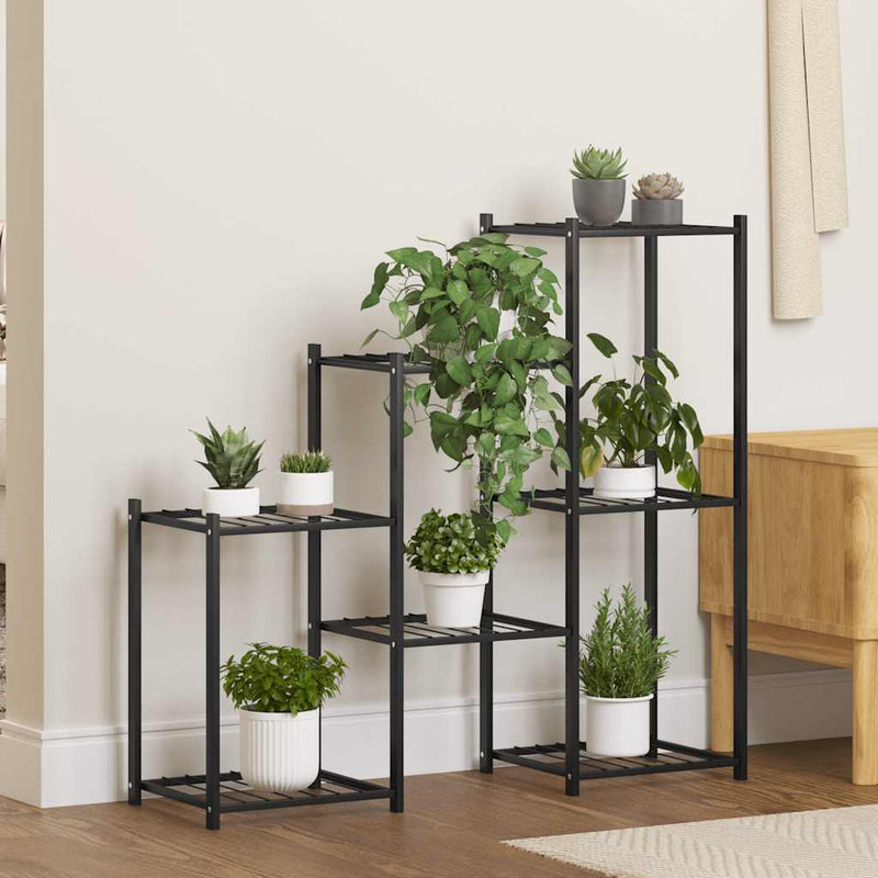 Load image into Gallery viewer, Vidaxl bloemenstandaard 83x25x80 cm ijzer zwart