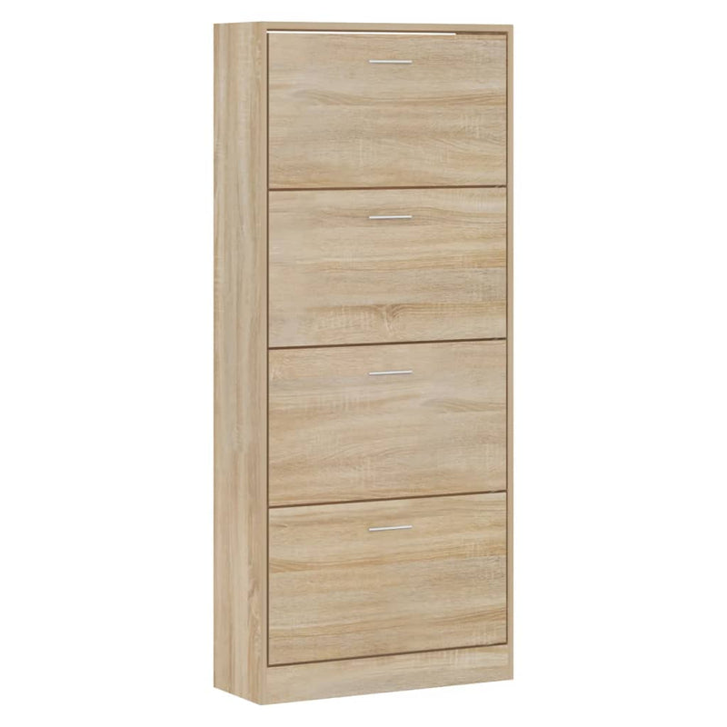 Load image into Gallery viewer, Vidaxl schoenenkast 63x24x147 cm bewerkt hout sonoma eikenkleurig
