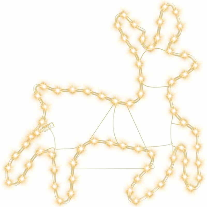 ギャラリービューアに画像をロードする, Vidaxl kerstfiguur rendier met 72 warmwitte led's 57x55x4,5 cm