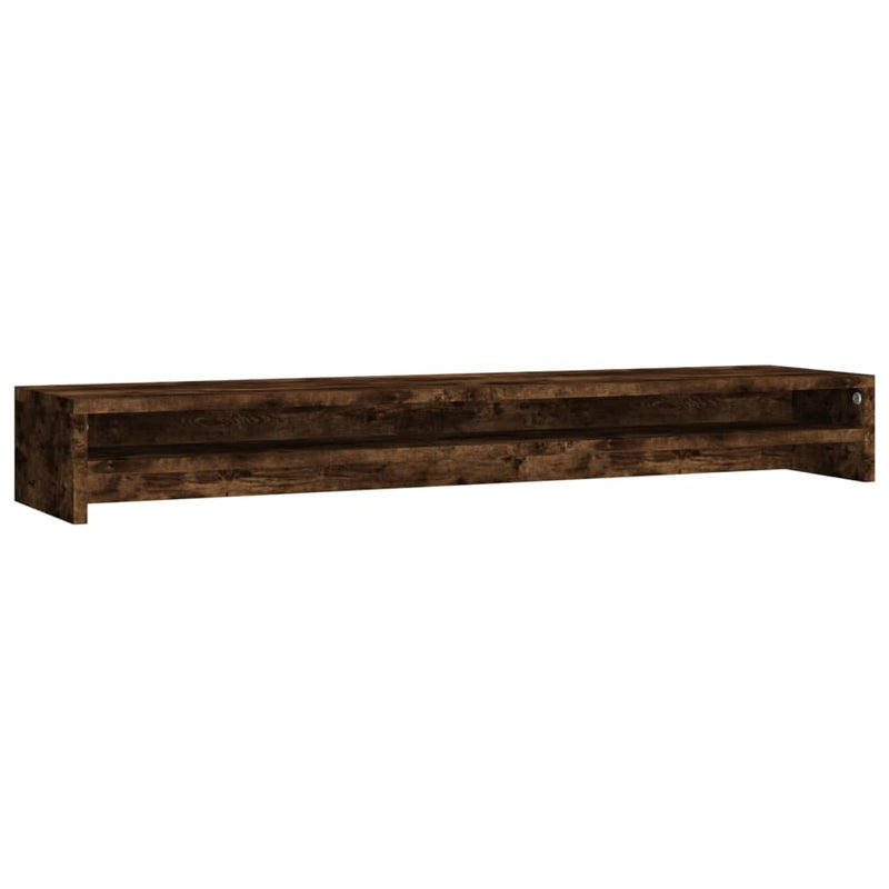 Load image into Gallery viewer, Vidaxl monitorstandaard 100x24x13 cm bewerkt hout gerookt eikenkleurig