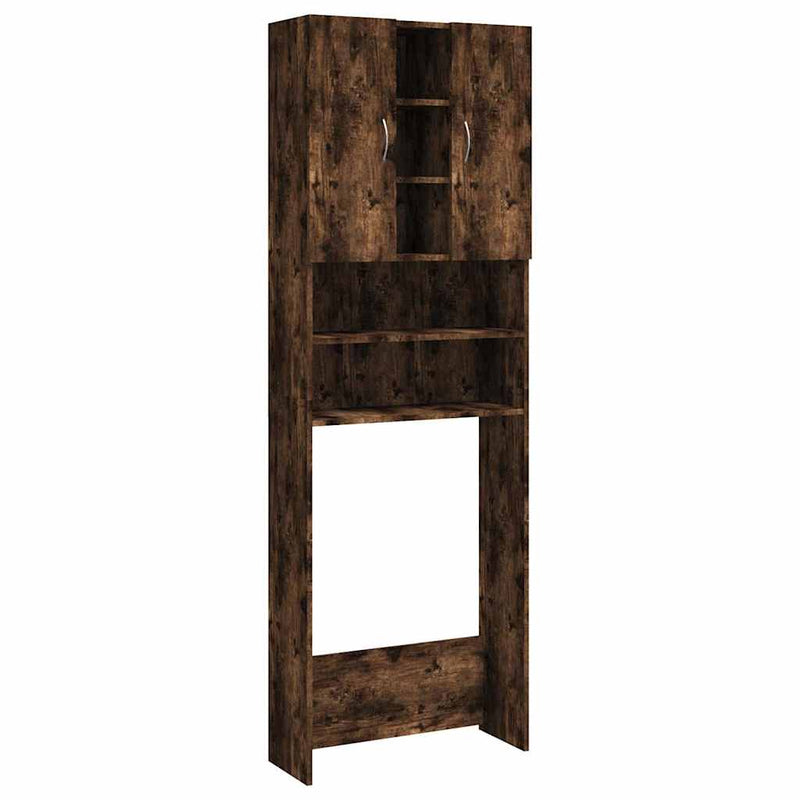 Load image into Gallery viewer, Vidaxl wasmachinekast 64x25,5x190 cm gerookt eikenkleurig