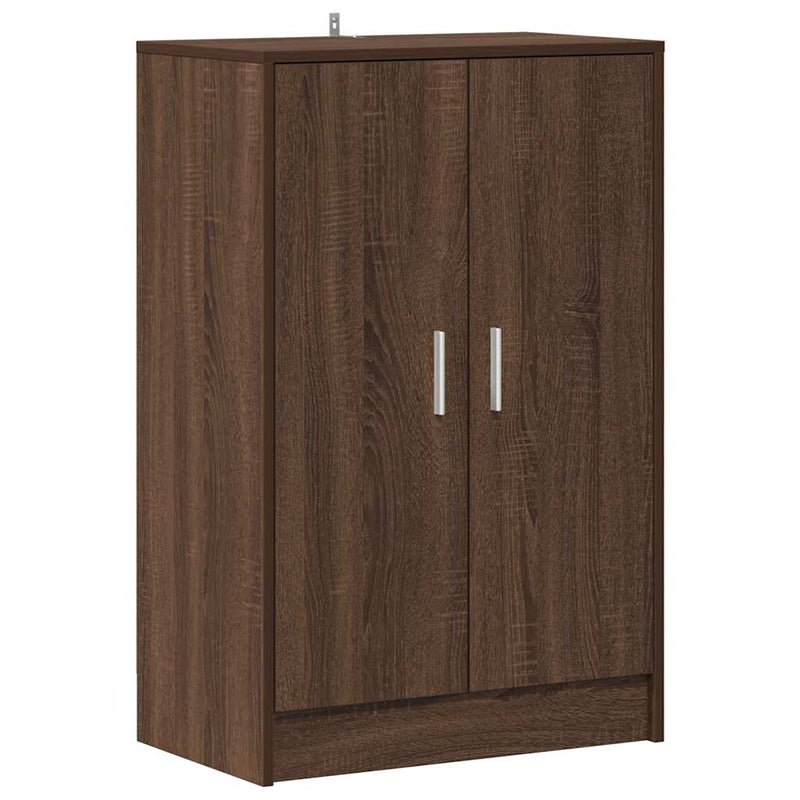 Afbeelding laden in galerijviewer, Vidaxl schoenenkast 60x35x92 cm bewerkt hout bruin eikenkleur