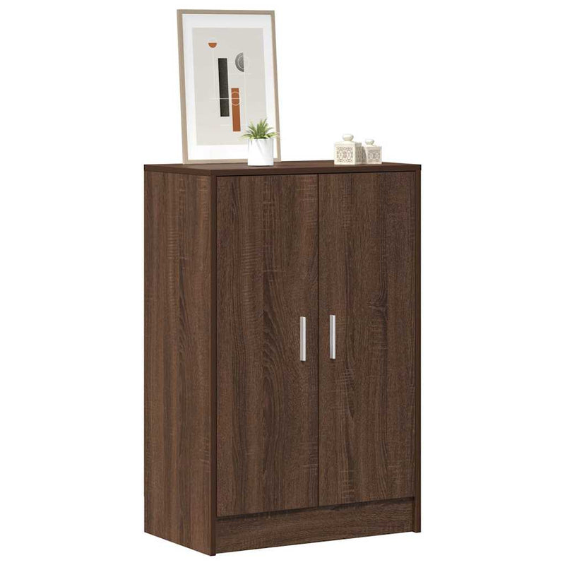 Afbeelding laden in galerijviewer, Vidaxl schoenenkast 60x35x92 cm bewerkt hout bruin eikenkleur