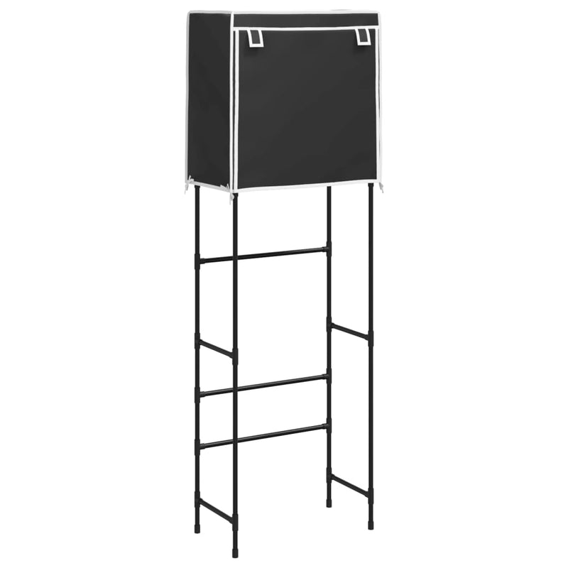 Load image into Gallery viewer, VidaXL Toiletrek 2-laags 56x30x170 cm ijzer zwart