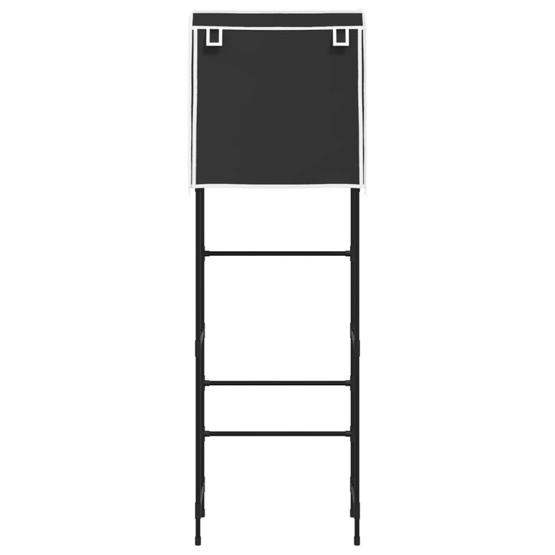 Load image into Gallery viewer, VidaXL Toiletrek 2-laags 56x30x170 cm ijzer zwart
