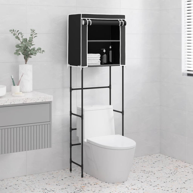 Load image into Gallery viewer, VidaXL Toiletrek 2-laags 56x30x170 cm ijzer zwart