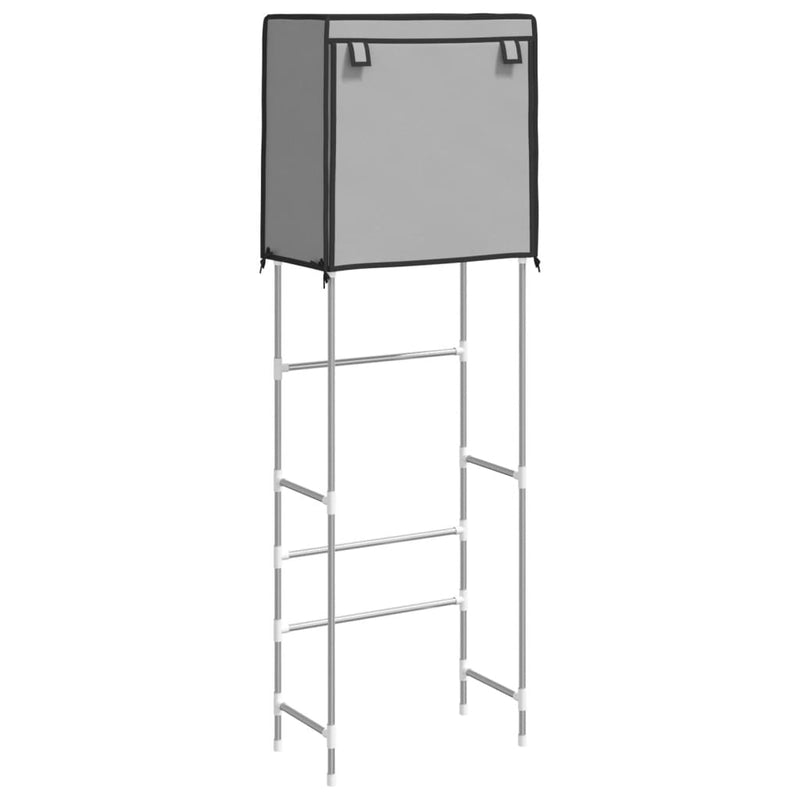 Load image into Gallery viewer, VidaXL Toiletrek 2-laags 56x30x170 cm ijzer grijs