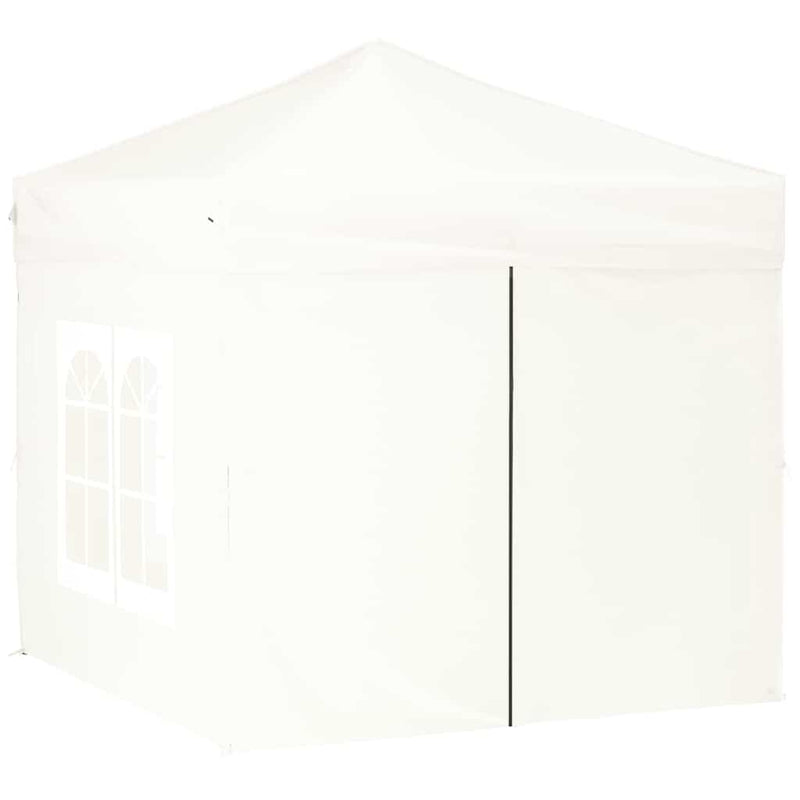 Load image into Gallery viewer, Vidaxl partytent inklapbaar met zijwanden 2x2 m wit