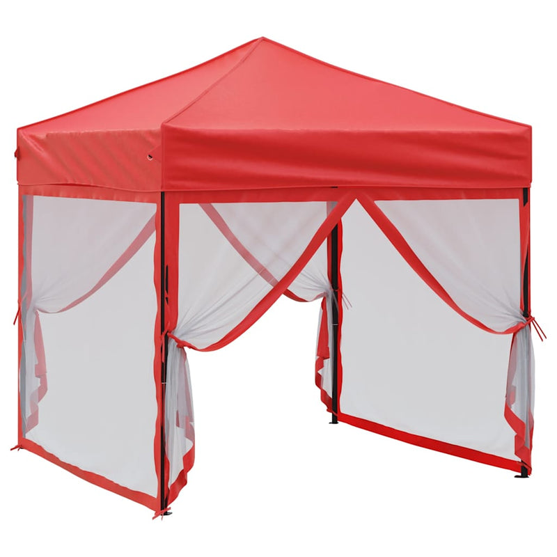 Chargez l'image dans la visionneuse de la galerie, Vidaxl partytent inklapbaar met zijwanden 2x2 m rood