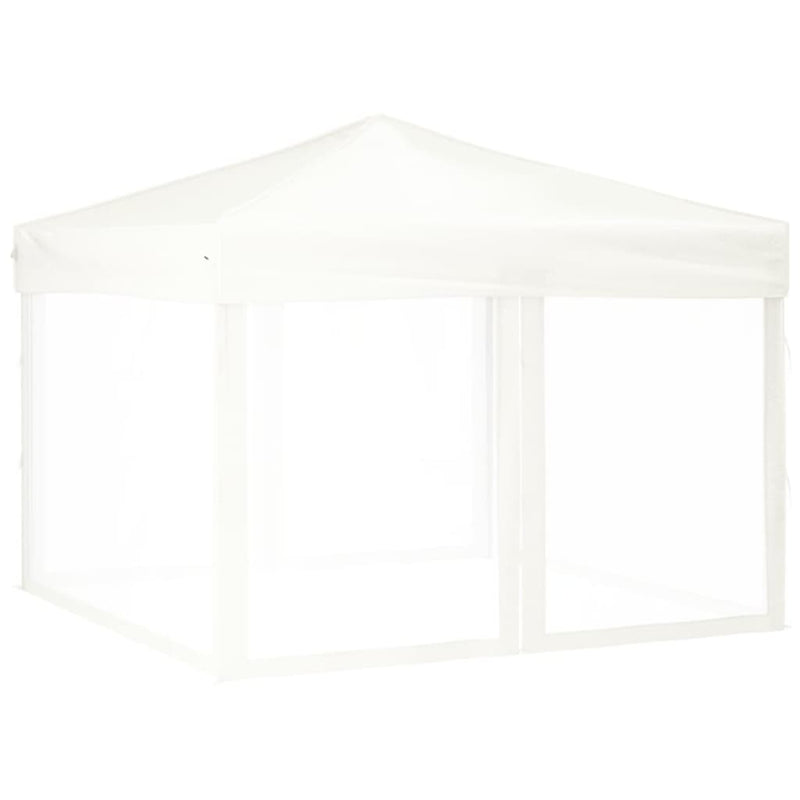 Load image into Gallery viewer, Vidaxl partytent inklapbaar met zijwanden 3x3 m wit