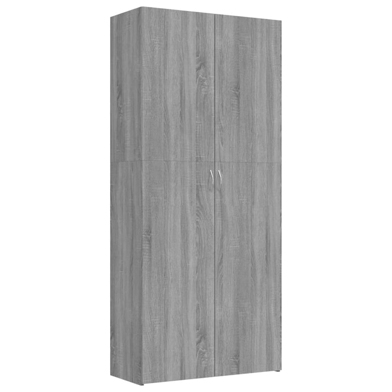 Load image into Gallery viewer, VidaXL Schoenenkast 80x35,5x180 cm bewerkt hout grijs sonoma eiken