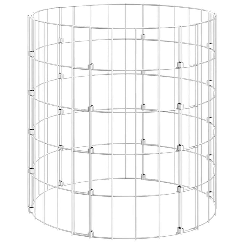 Load image into Gallery viewer, Vidaxl gabion paal rond ø50x50 cm gegalvaniseerd staal