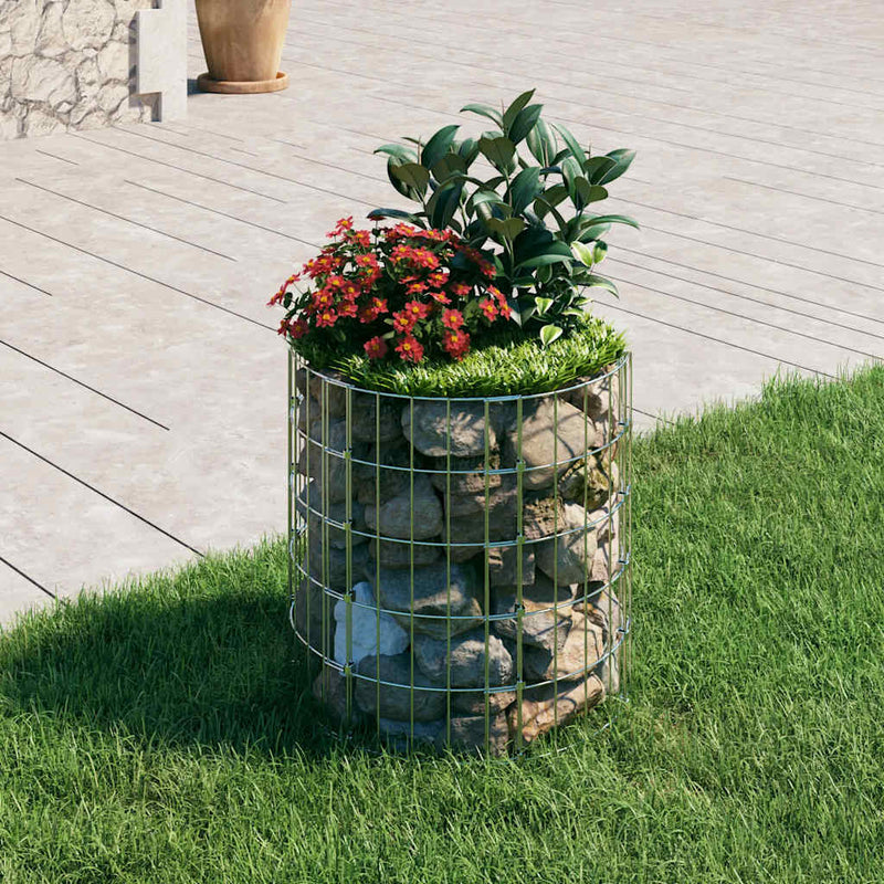 Load image into Gallery viewer, Vidaxl gabion paal rond ø50x50 cm gegalvaniseerd staal