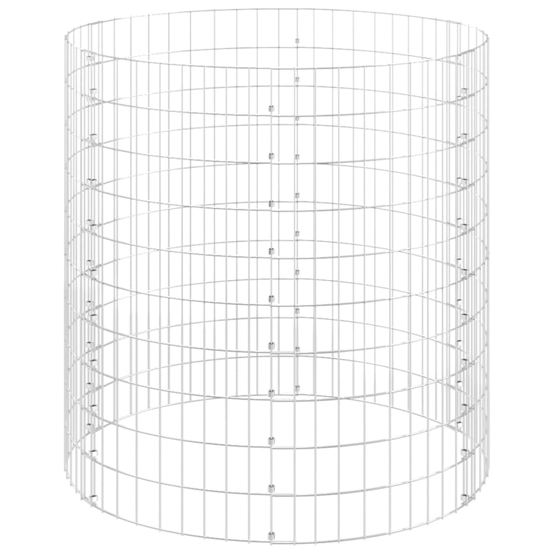 Load image into Gallery viewer, Vidaxl gabion paal rond ø100x100 cm gegalvaniseerd staal