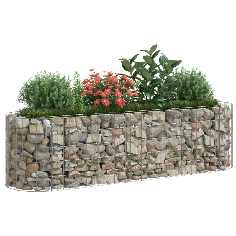 Load image into Gallery viewer, Vidaxl gabion plantenbak verhoogd 190x50x50 cm gegalvaniseerd ijzer