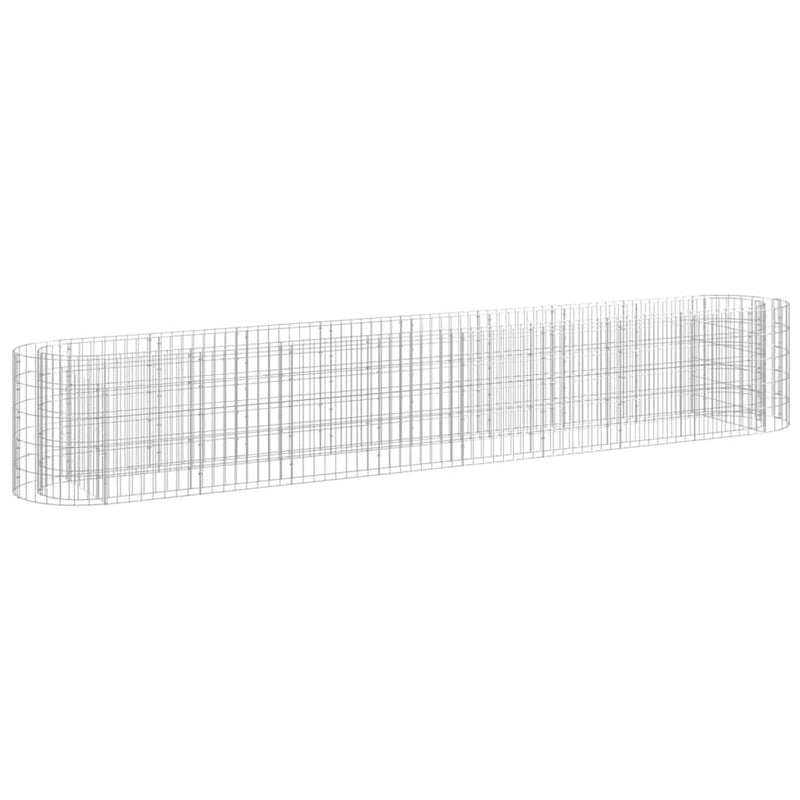 Load image into Gallery viewer, VidaXL Gabion plantenbak verhoogd 330x50x50 cm gegalvaniseerd ijzer
