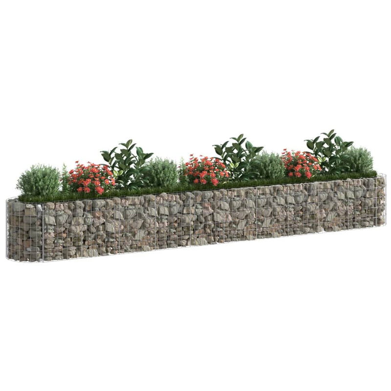 Load image into Gallery viewer, Vidaxl gabion plantenbak verhoogd 400x50x50 cm gegalvaniseerd ijzer