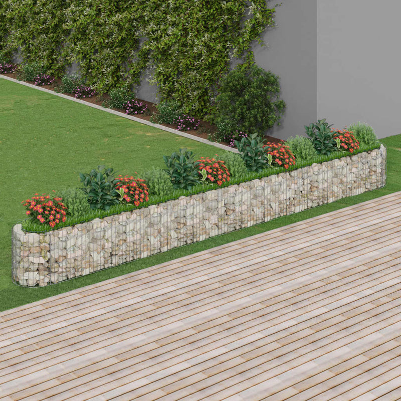 Load image into Gallery viewer, VidaXL Gabion plantenbak verhoogd 540x50x50 cm gegalvaniseerd ijzer