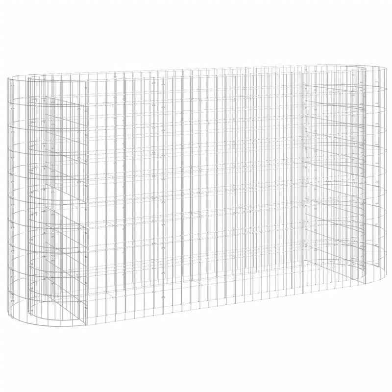 Load image into Gallery viewer, Vidaxl gabion plantenbak verhoogd 190x50x100 cm gegalvaniseerd ijzer