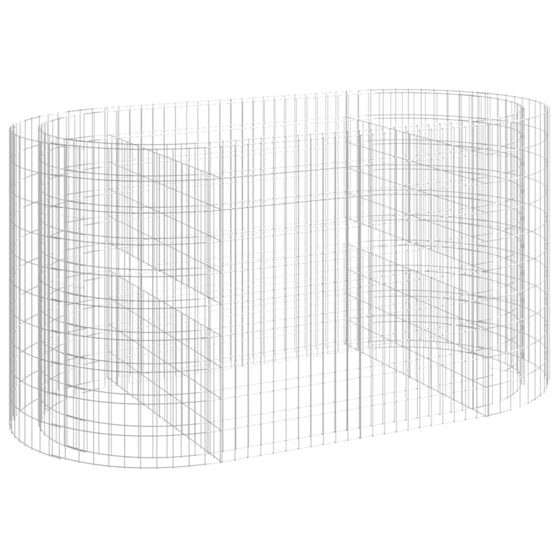 Load image into Gallery viewer, VidaXL Gabion plantenbak verhoogd 200x100x100 cm gegalvaniseerd ijzer
