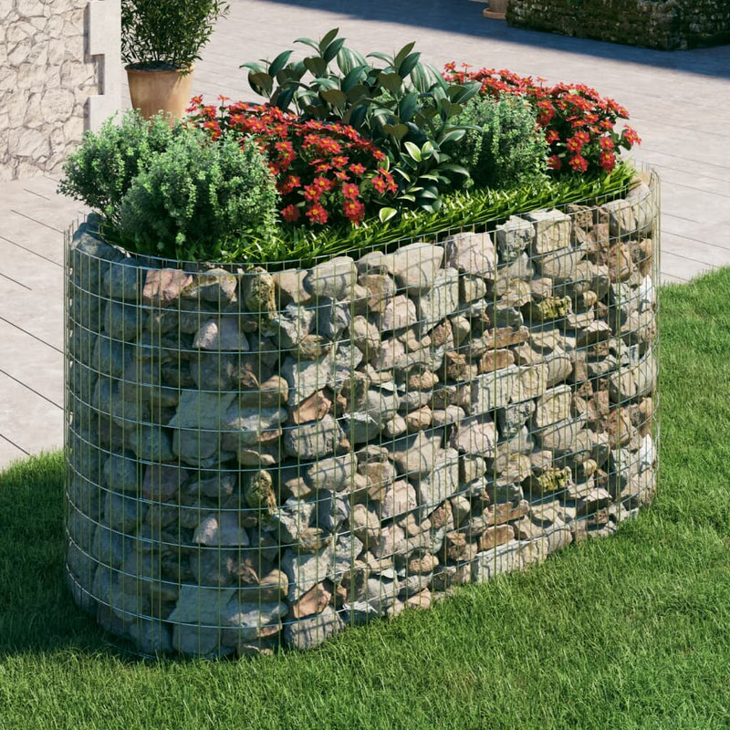 Load image into Gallery viewer, VidaXL Gabion plantenbak verhoogd 200x100x100 cm gegalvaniseerd ijzer