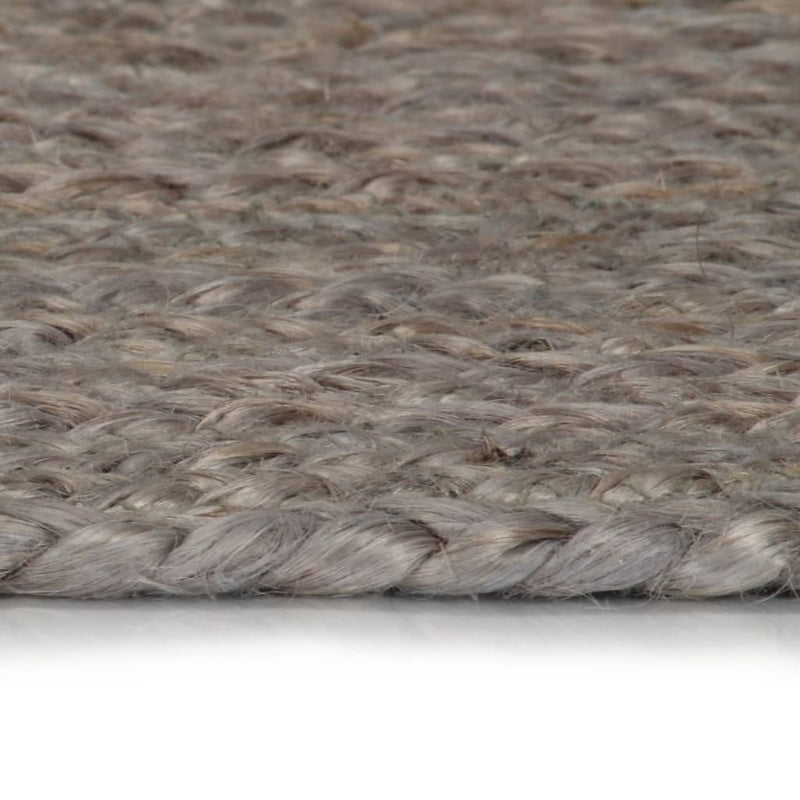 Load image into Gallery viewer, Vidaxl vloerkleed handgemaakt rond 240 cm jute grijs