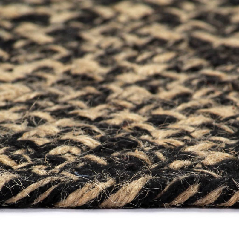Load image into Gallery viewer, Vidaxl vloerkleed handgemaakt 210 cm jute zwart en bruin