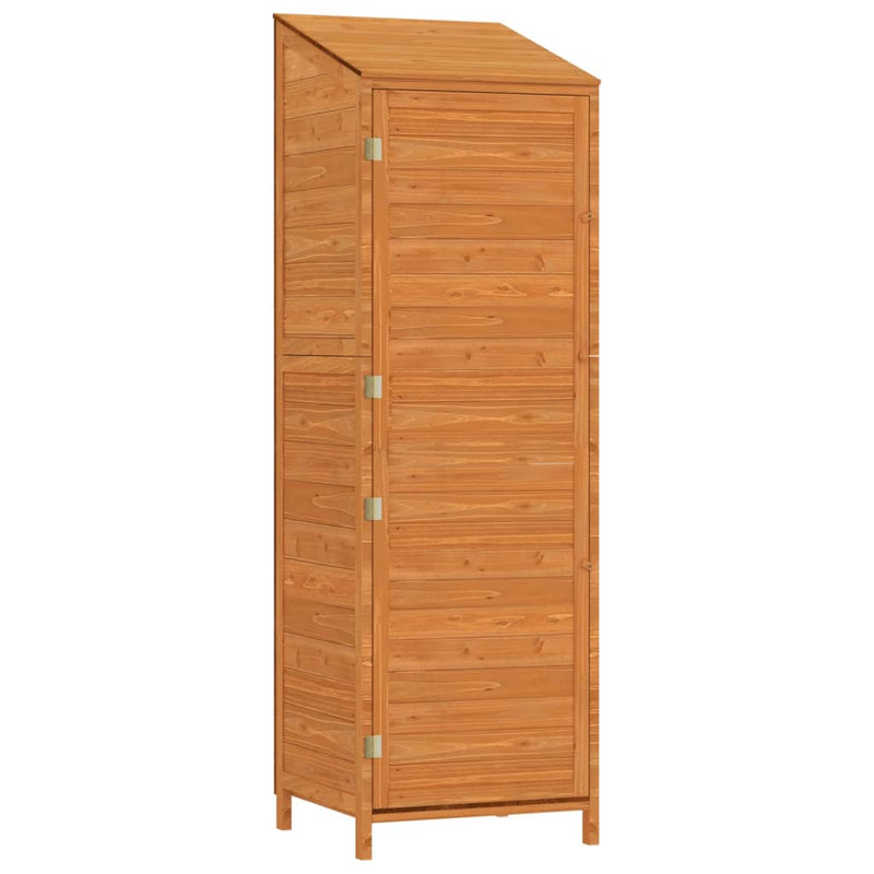 Load image into Gallery viewer, Vidaxl tuinschuur 55x52x174,5 cm massief vurenhout bruin