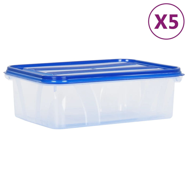 Load image into Gallery viewer, VidaXL Voedselopbergcontainers 5 st met deksels polypropeen