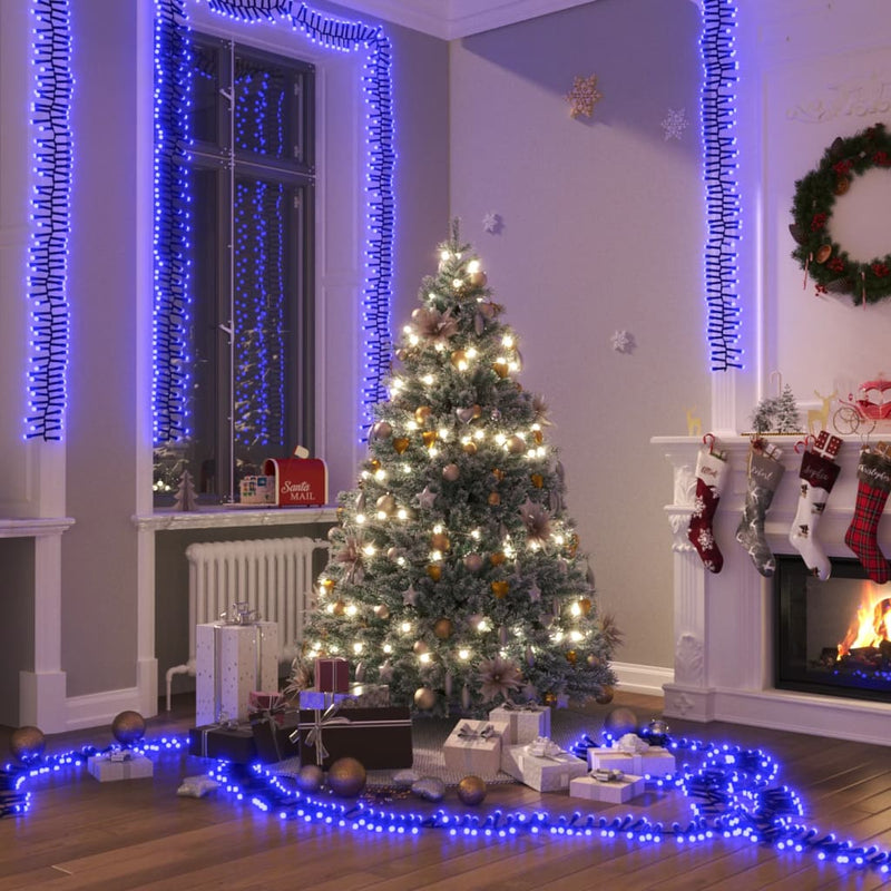 Load image into Gallery viewer, Vidaxl lichtslinger cluster met 3000 led's blauw 23 m pvc