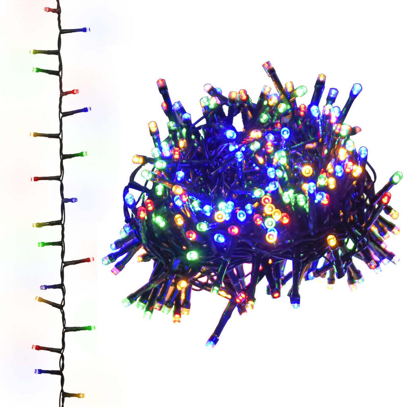 Load image into Gallery viewer, Vidaxl lichtslinger compact met 2000 led's meerkleurig 45 m pvc