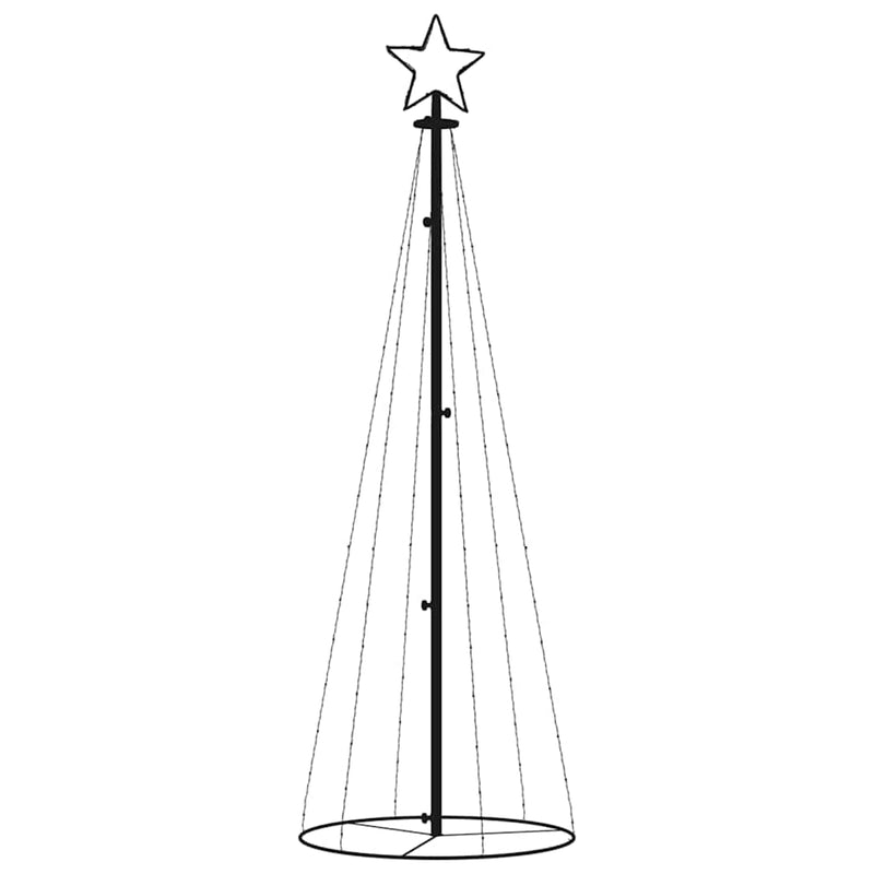 Load image into Gallery viewer, Vidaxl kegelkerstboom 108 led's 70x180 cm koudwit