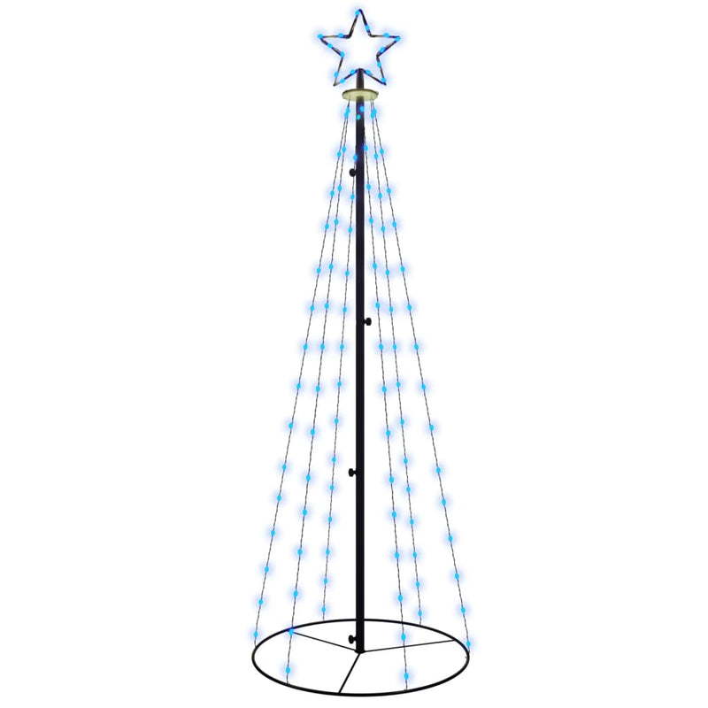 Load image into Gallery viewer, Vidaxl kegelkerstboom 108 led's 70x180 cm blauw
