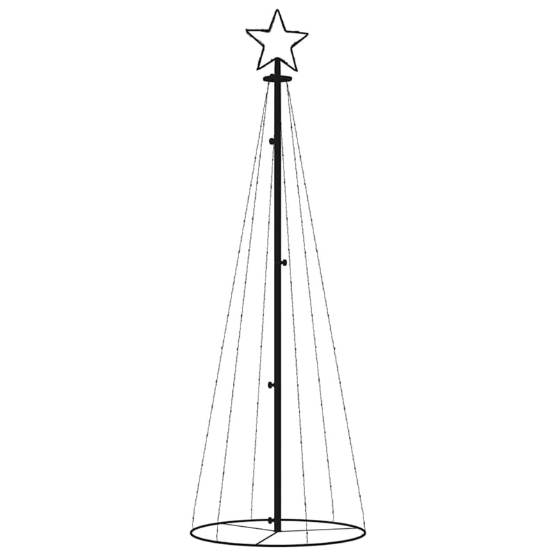 Chargez l'image dans la visionneuse de la galerie, Vidaxl kegelkerstboom 108 led's 70x180 cm meerkleurig