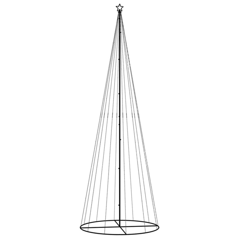 Load image into Gallery viewer, Vidaxl kegelkerstboom 732 led's meerkleurig 160x500 cm