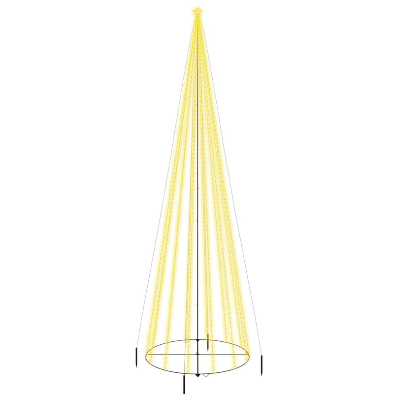 ギャラリービューアに画像をロードする, Vidaxl kegelkerstboom 1134 led's warmwit 230x800 cm