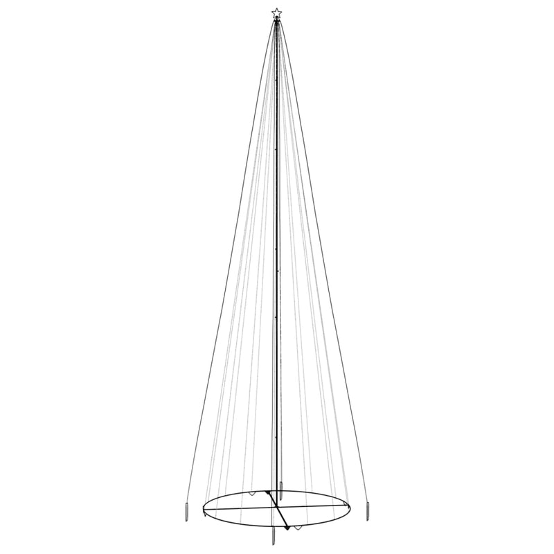 ギャラリービューアに画像をロードする, Vidaxl kegelkerstboom 1134 led's warmwit 230x800 cm
