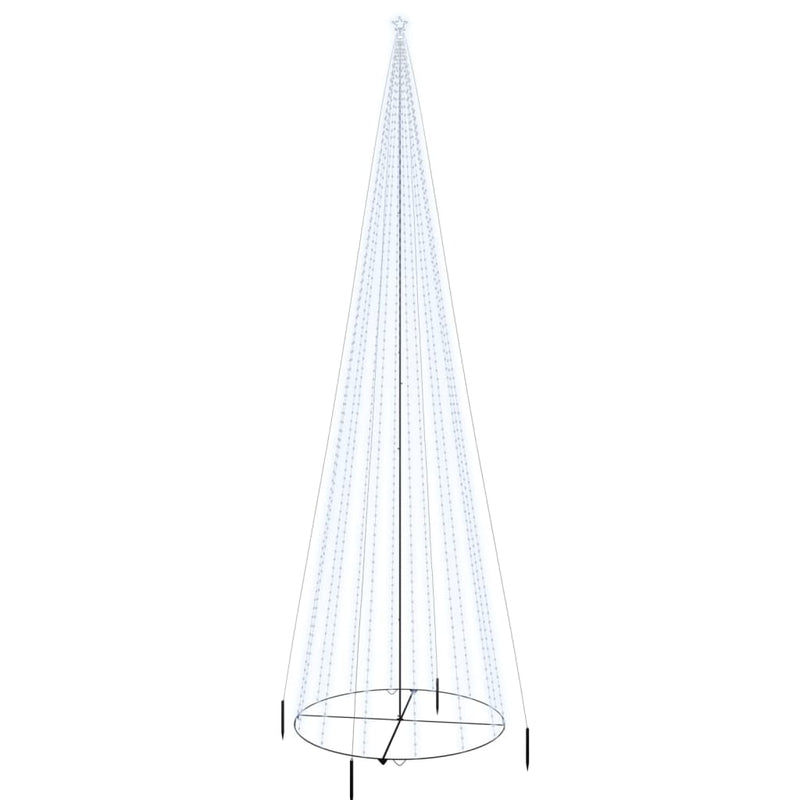 ギャラリービューアに画像をロードする, Vidaxl kegelkerstboom 1134 led's koudwit 230x800 cm