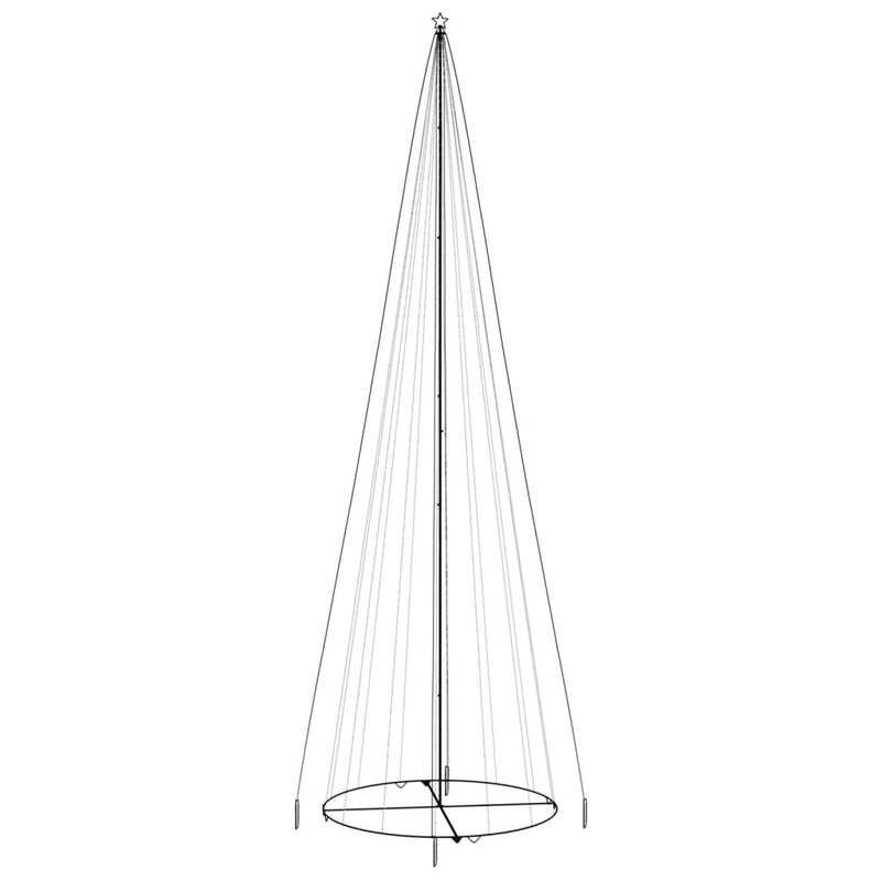 ギャラリービューアに画像をロードする, Vidaxl kegelkerstboom 1134 led's koudwit 230x800 cm