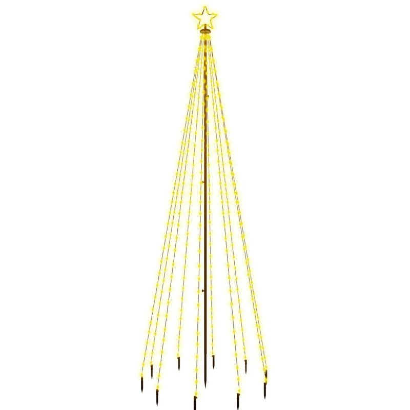 Load image into Gallery viewer, Vidaxl kerstboom met grondpin 310 led's warmwit 300 cm