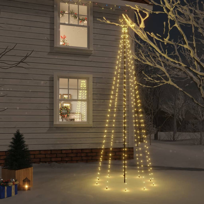 Load image into Gallery viewer, Vidaxl kerstboom met grondpin 310 led's warmwit 300 cm