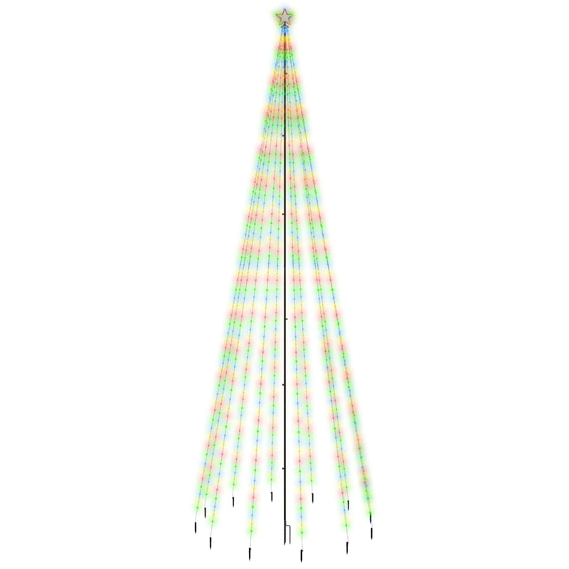 Load image into Gallery viewer, Vidaxl kerstboom met grondpin 732 led's meerkleurig 500 cm