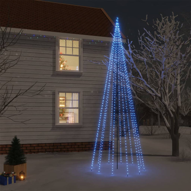 Load image into Gallery viewer, Vidaxl kerstboom met grondpin 732 led's blauw 500 cm