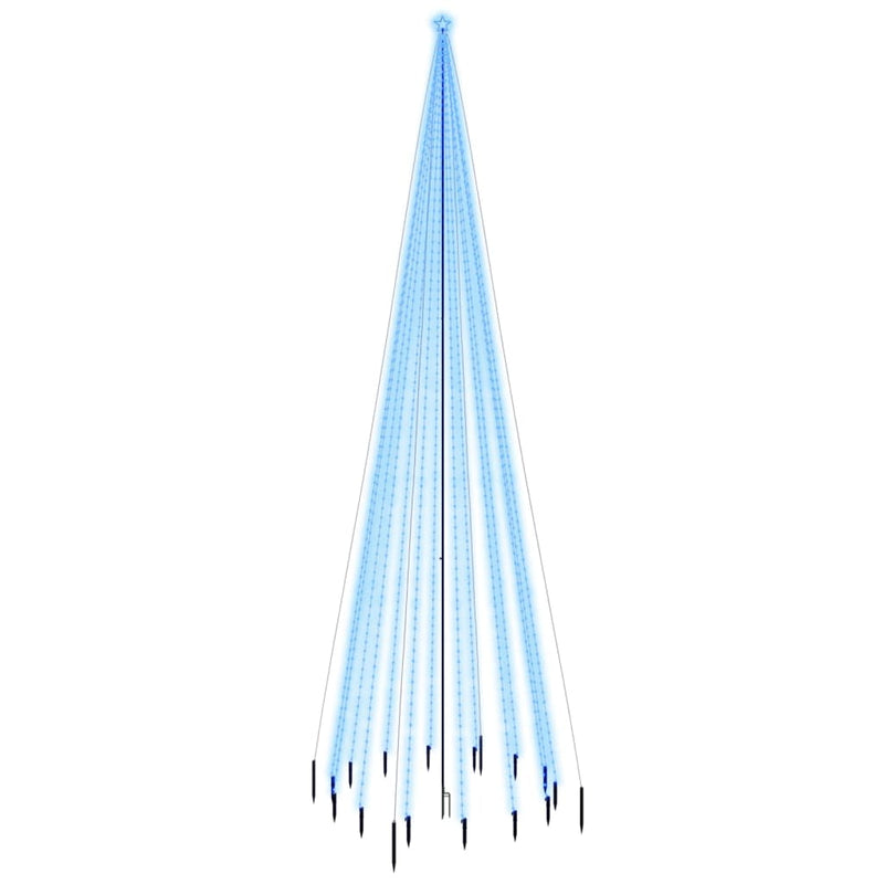 Load image into Gallery viewer, Vidaxl kerstboom met grondpin 1134 led's blauw 800 cm