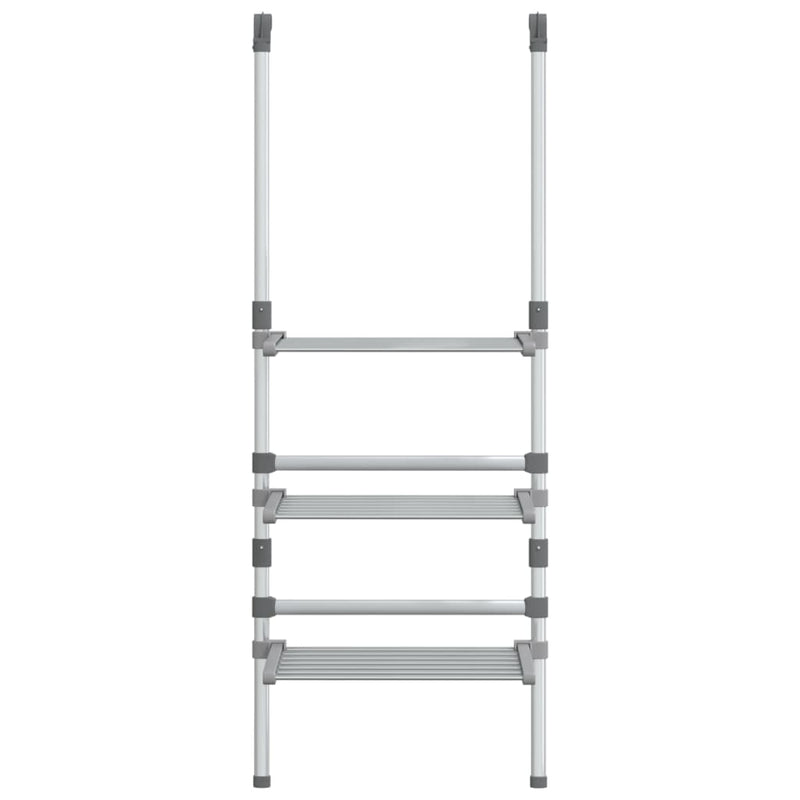 Load image into Gallery viewer, Vidaxl droogrek 3-laags hangend aluminium