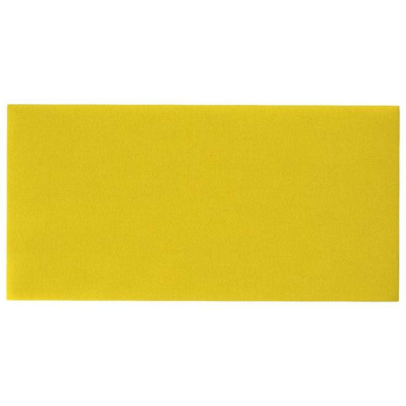 ギャラリービューアに画像をロードする, Vidaxl wandpanelen 12 st 2,16 m² 60x30 cm stof lichtgeel