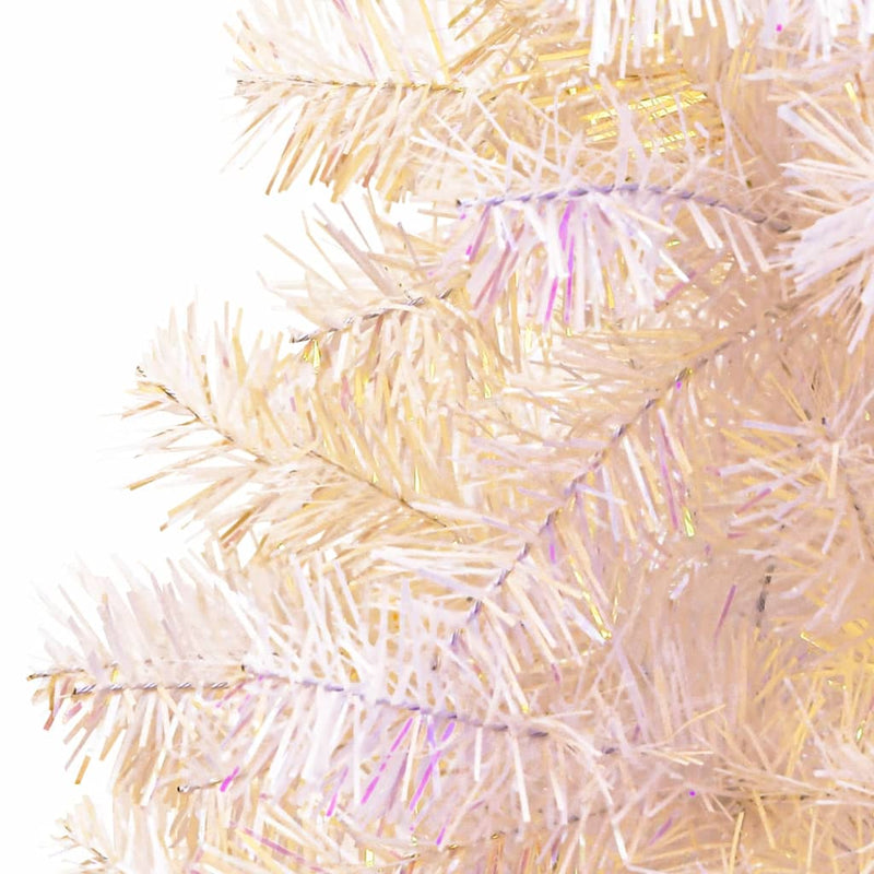 Load image into Gallery viewer, Vidaxl kunstkerstboom met iriserende uiteinden 150 cm pvc wit