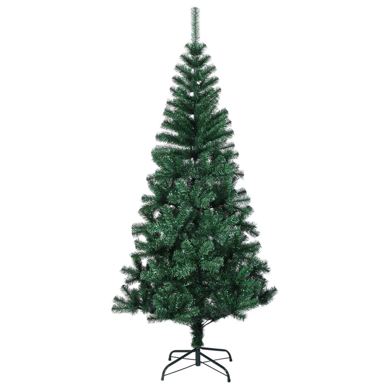 Load image into Gallery viewer, Vidaxl kunstkerstboom met iriserende uiteinden 180 cm pvc groen