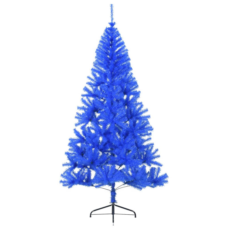 Load image into Gallery viewer, Vidaxl kunstkerstboom met standaard half 210 cm pvc blauw