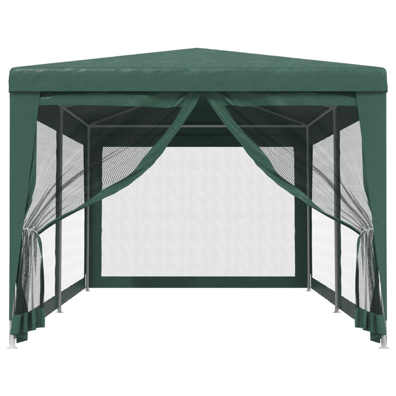 Load image into Gallery viewer, Vidaxl partytent met 6 mesh zijwanden 3x6 m hdpe groen